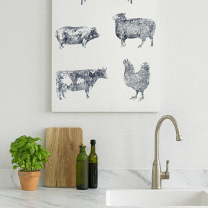 farmhouse animals wall art