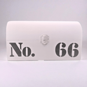 blue & white striped storage box – nautical farmhouse accent