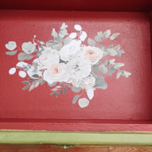 olive green end table