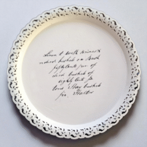 decorative round serving tray