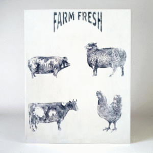 farmhouse animals wall art