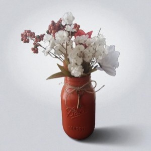 single 20 oz mason jar vase