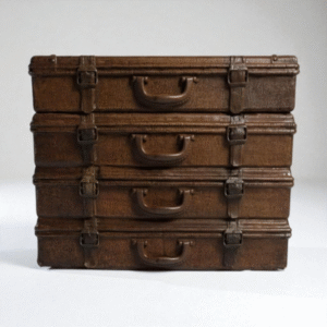 leather suitcase