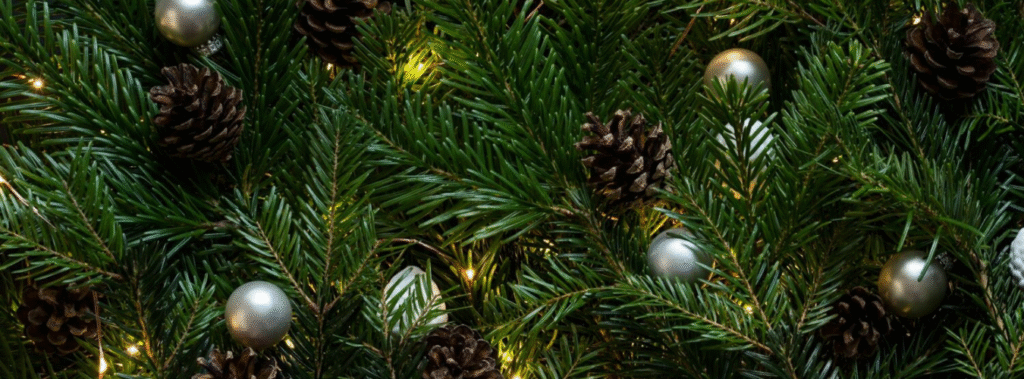 Christmas tree with ornaments