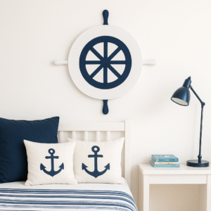 nautica wheel wall art