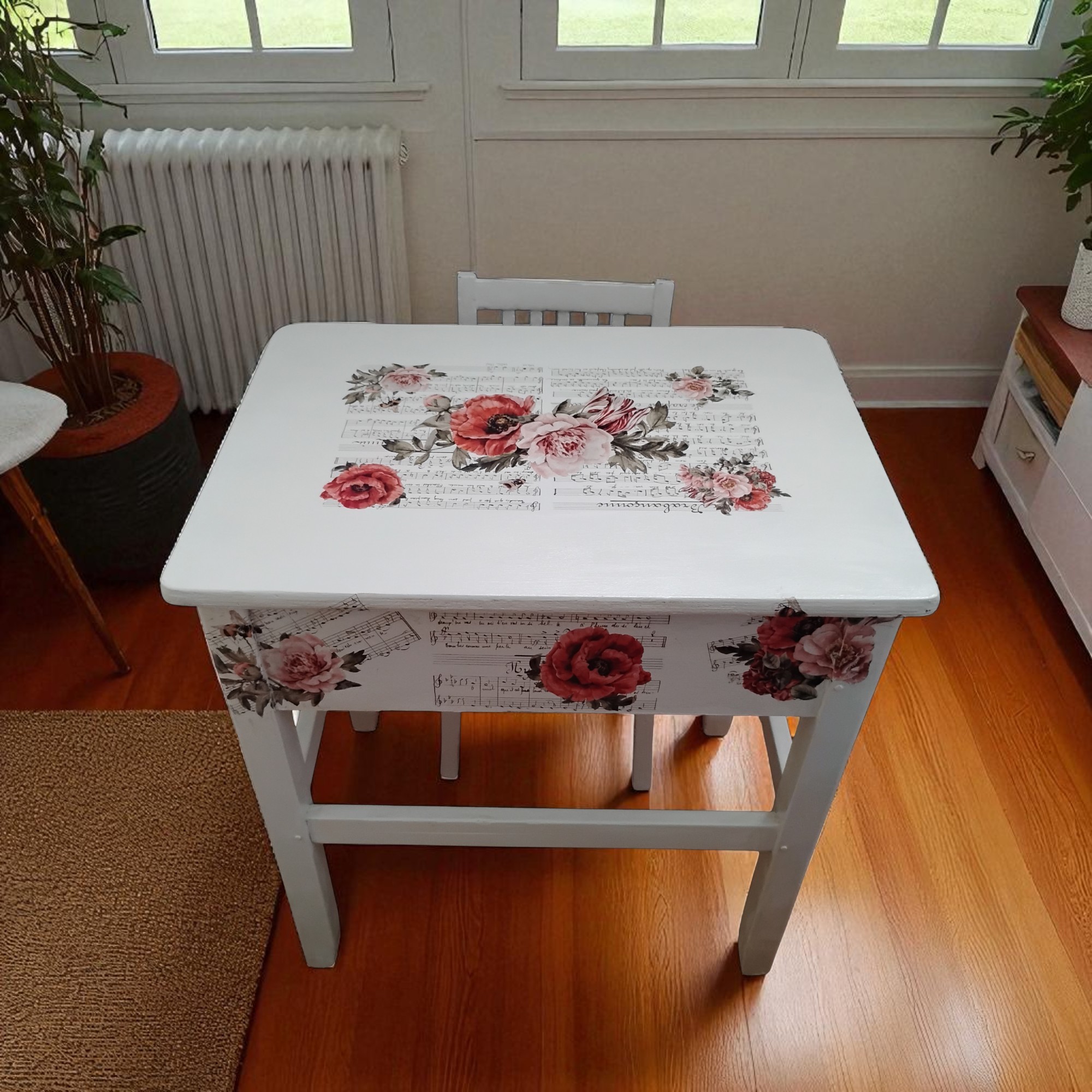 Vintage Inspired Upcycled Kids Desk & Chair Set - Image 4