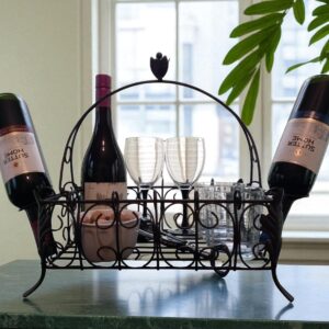 small table wine rack